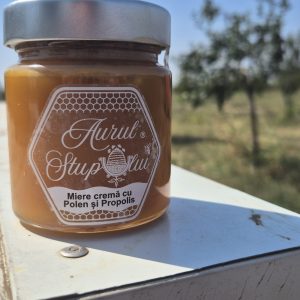 Miere Crema cu Polen și Propolis 270g